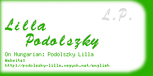 lilla podolszky business card